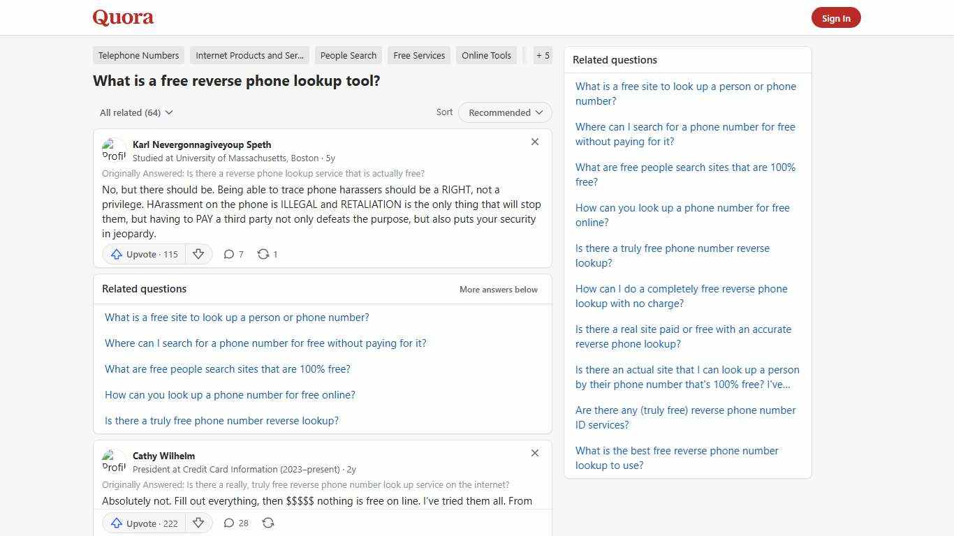 What is a free reverse phone lookup tool? - Quora